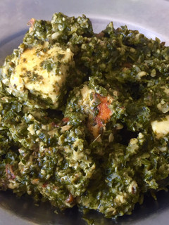 A picture of Palak Paneer.