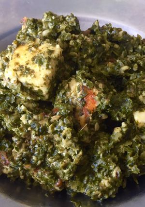 A picture of Palak Paneer.
