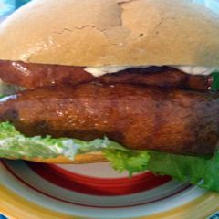A picture of who wants a bite.