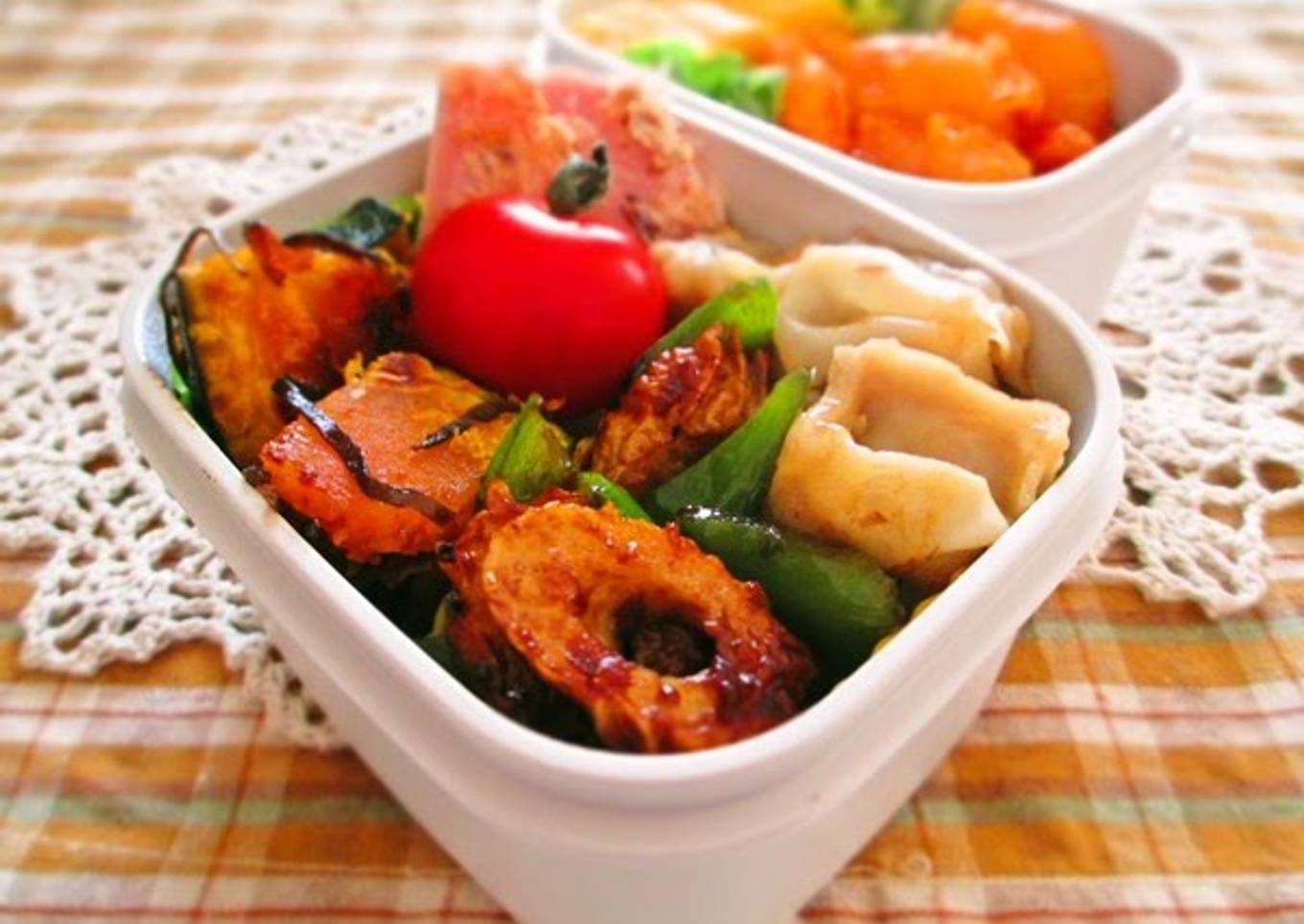 Chikuwa and Bell Pepper Stir-Fry with Okonomiyaki Sauce