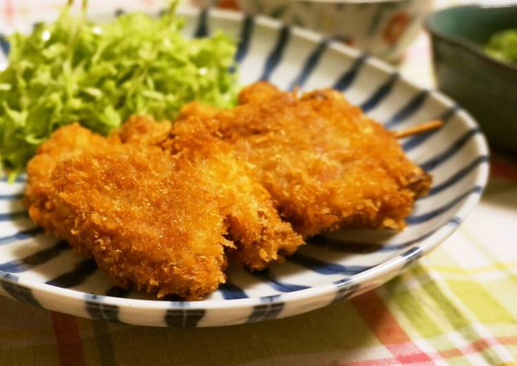 Simple Way to Make Speedy Crispy Basic Fried Meat Skewers