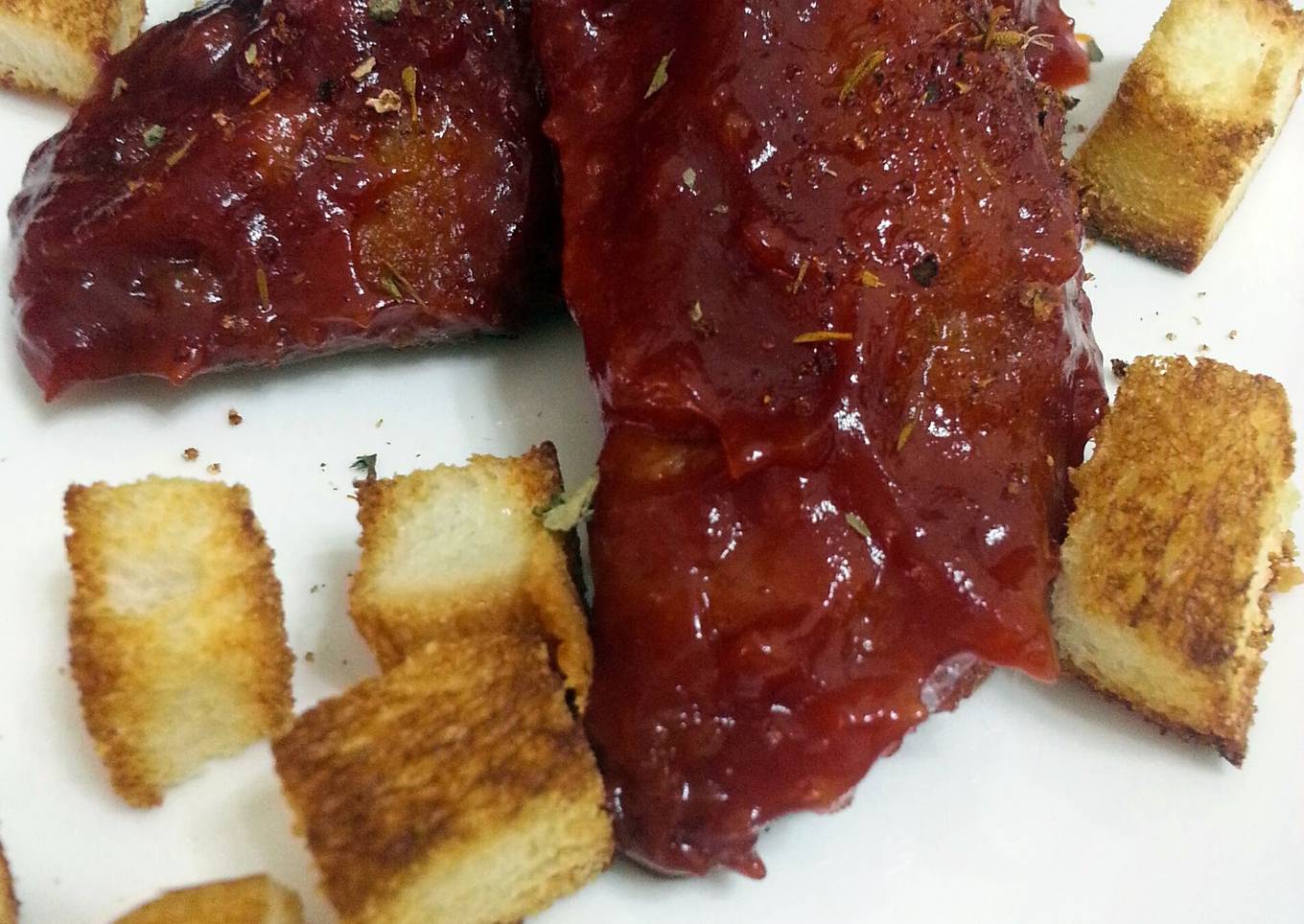 Mini beef with spicy whiskey