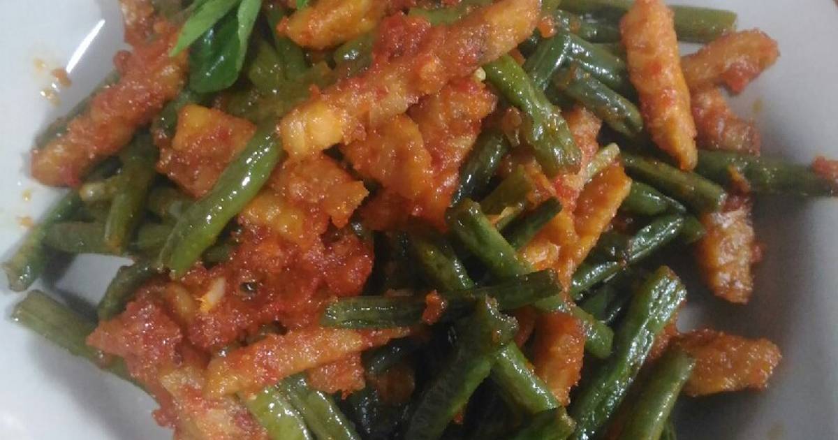 Resep Tumis Kacang Panjang Tempe Bumbu Balado Oleh Berlian Soewandono