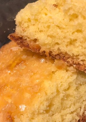 Una foto de Torta de naranja (receta sin huevo)