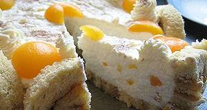 Barackos Charlotte torta recept recept fotó