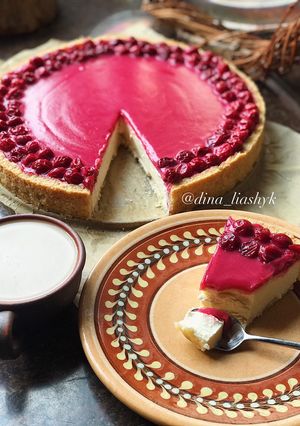 Фото Чизкейк с вишневым курдом 🍒.