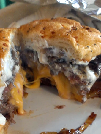 Simple Way Make Recipe Juicy Lucy Stroganoff Burgers that is  Makes Drooling, Delicious}