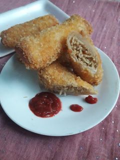 Foto resep Roti goreng isi Mie