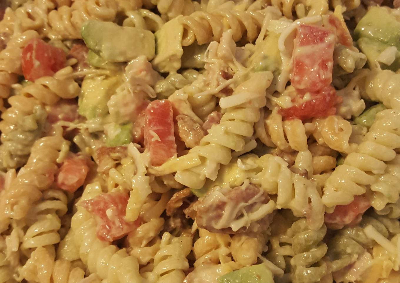 Chicken-Bacon-Ranch Pasta Salad