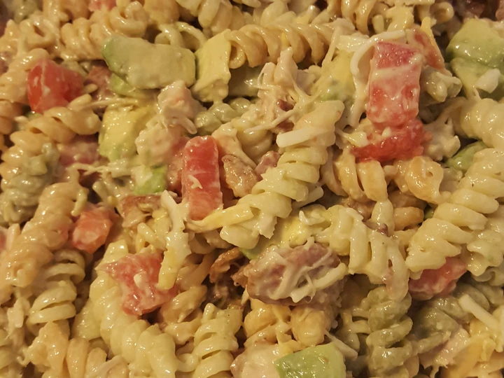 Easy Way Prepare Chicken-Bacon-Ranch Pasta Salad the Delicious Makes you drool
