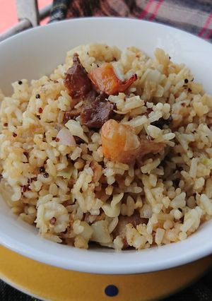 Hình của món [RECYCLE LEFTOVER FOODS] Cơm rang tôm thịt.