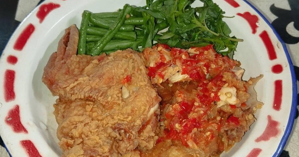 Resep Ayam Geprek Sambal Bawang Oleh Widjie Astuti Cookpad