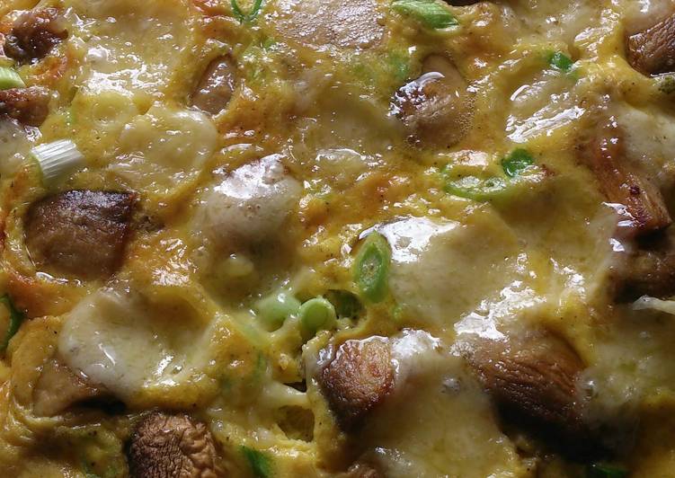 Recipe of Award-winning Mushroom and stilton omelette