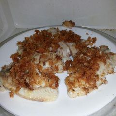 GF Parmesean crusted Tilapia A picture of GF Parmesean crusted Tilapia.