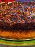 chocolate Pumpkin Pecan Crunch Cake