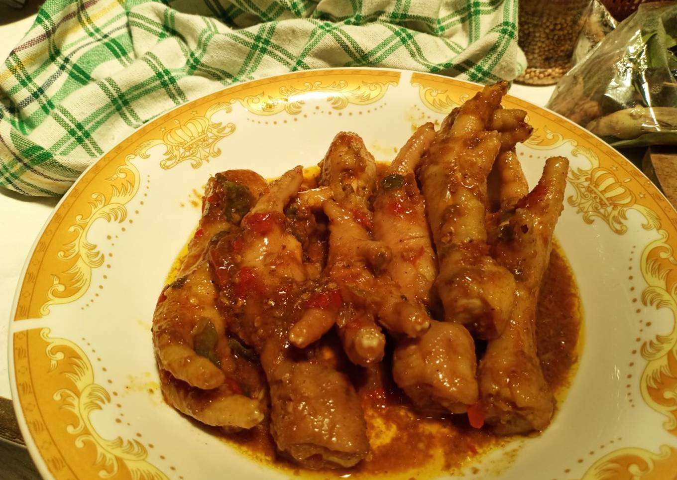 Ceker Ayam Rica - Rica Sehat