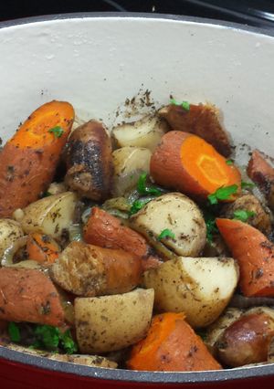 A picture of Dublin Coddle.