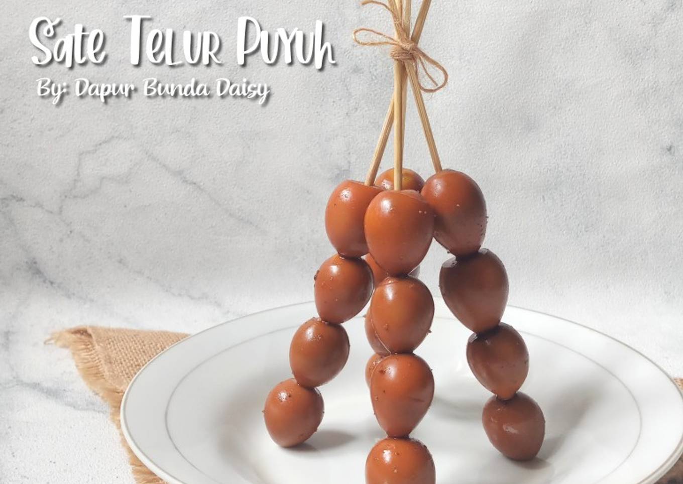 Sate Telur Puyuh ala Angkringan