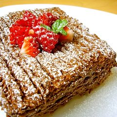A picture of Made in the Microwave with Pancake Mix! Easy Chocolate Cake.