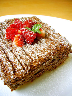 A picture of Made in the Microwave with Pancake Mix! Easy Chocolate Cake.