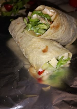 Vega tortilla tekercs recept fotója