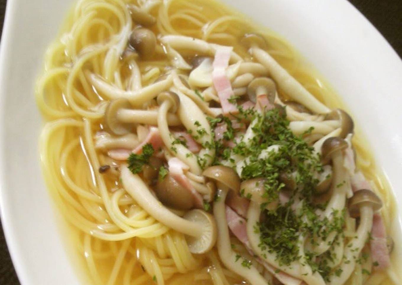 Light Soup Pasta Made with Soup Stock Cubes
