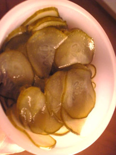 A picture of Easy Pickled Cucumbers in 5 Minutes.