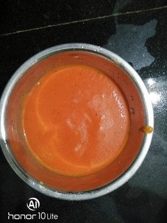 A picture of Beatroot and carrot soup.