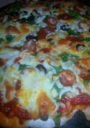 A picture of JP's pizza dough.