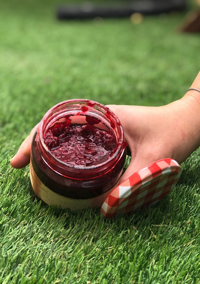 Una foto de Salsa para carnes: Mermelada de frambuesas