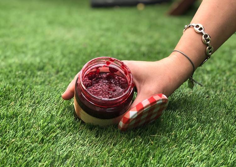 Salsa para carnes: Mermelada de frambuesas