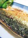 Pan-Fried Salted Mackerel with Sesame and Mayonnaise