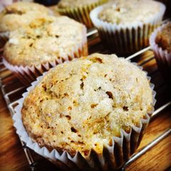 A picture of Best No-Nut Banana Muffins.