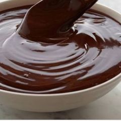 A picture of Chocolate ganache.