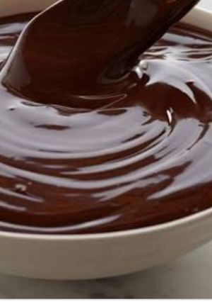 A picture of Chocolate ganache.