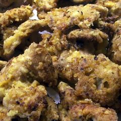 Fried Golden Chanterelle Mushrooms A picture of Fried Golden Chanterelle Mushrooms.