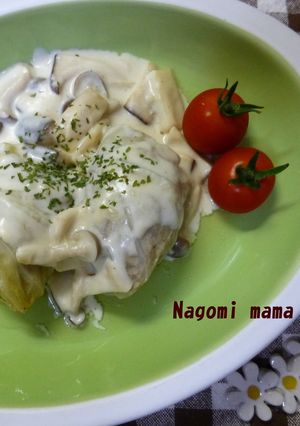 A picture of Cabbage Rolls with Creamy Mushroom Sauce.
