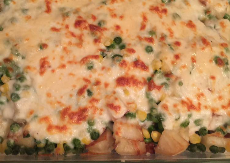 How to Prepare Super Quick Homemade Vegetable Chicken with Bechamel Sauce