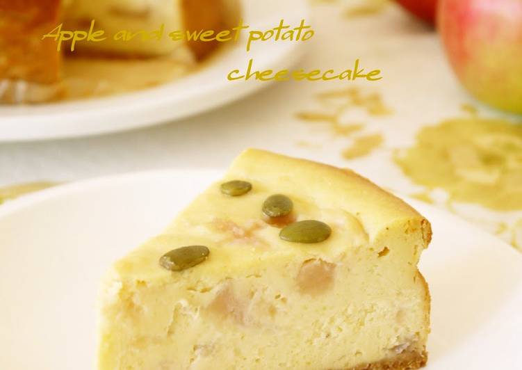 Steps to Prepare Homemade Cheesecake with Sweet Potatoes and Jonathan Apples