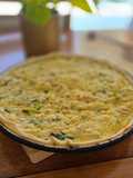 Quiche de pollo y puerro
