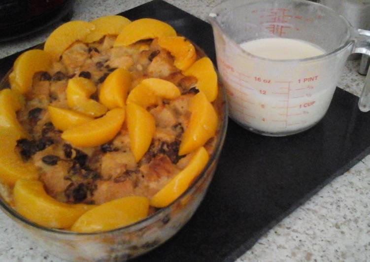 My Brandy Bread Pudding with Ice Cream Sauce π