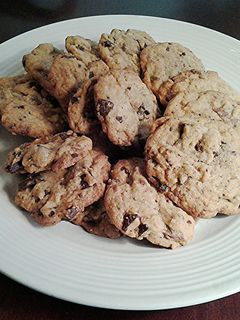 A picture of Chocolate Chip Toffee Cookies.