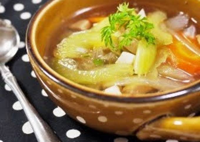 Steps to Prepare Quick Easy Celery Chicken Soup