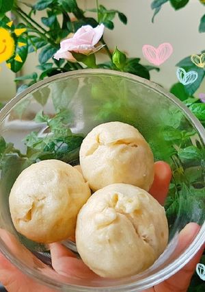 Hình của món Bánh bao sữa nhân phô mai tách muối.