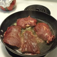 A picture of Seared venision.