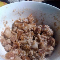 A picture of Home Made Sisig.