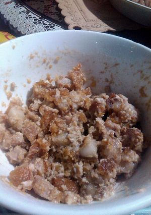 A picture of Home Made Sisig.