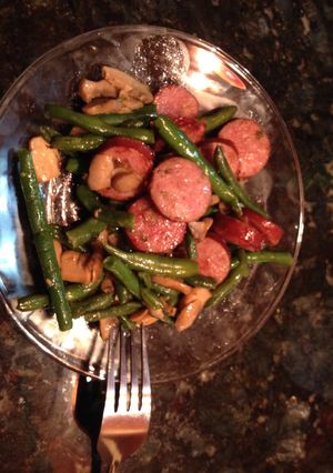 A picture of Spicy Sausage Stir Fry.