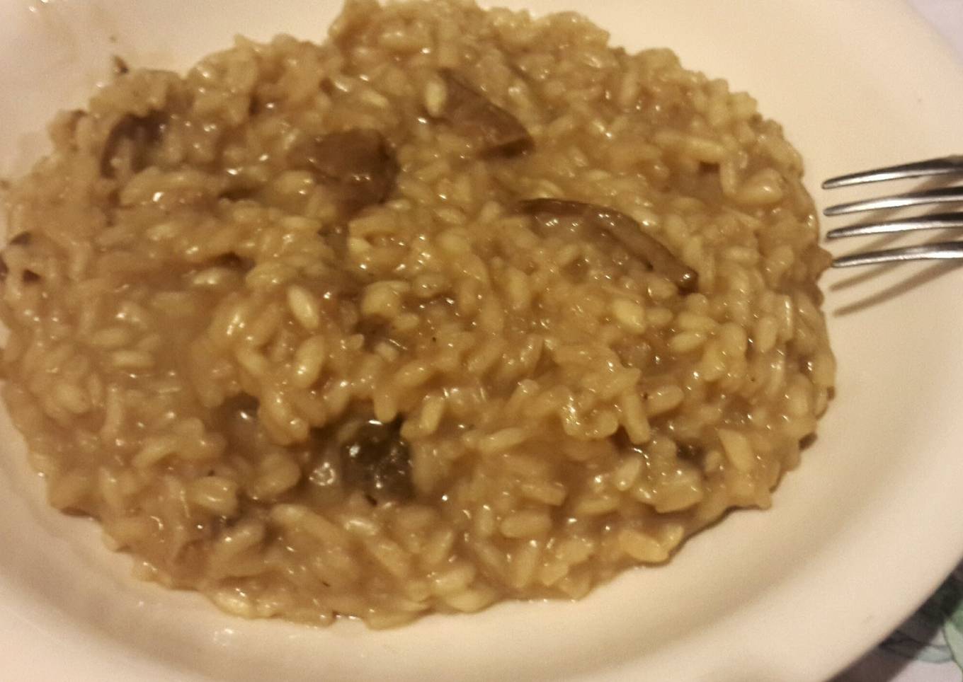 Mom's mushrooms risotto