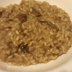 Mom's mushrooms risotto A picture of Mom's mushrooms risotto.
